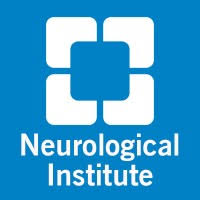 CCF Neurological Institute logo with four square icon on blue background